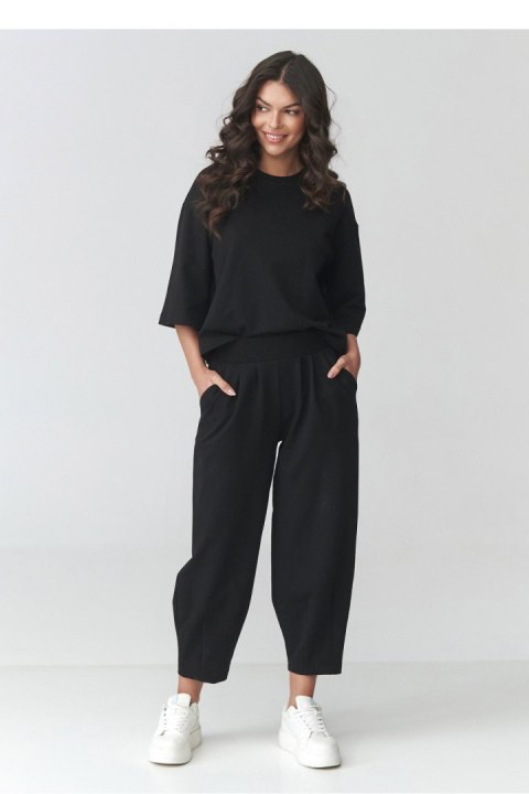 Spodnie Komplet Model M916 Black - Makadamia Makadamia