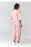 Spodnie Komplet Model M916 Powder Pink - Makadamia Makadamia