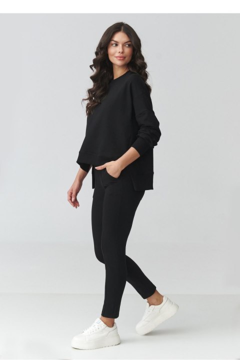 Spodnie Komplet Model M917 Black - Makadamia Makadamia