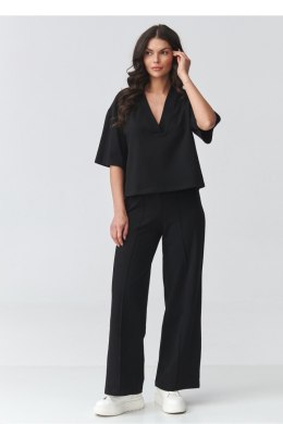 Spodnie Komplet Model M921 Black - Makadamia Makadamia