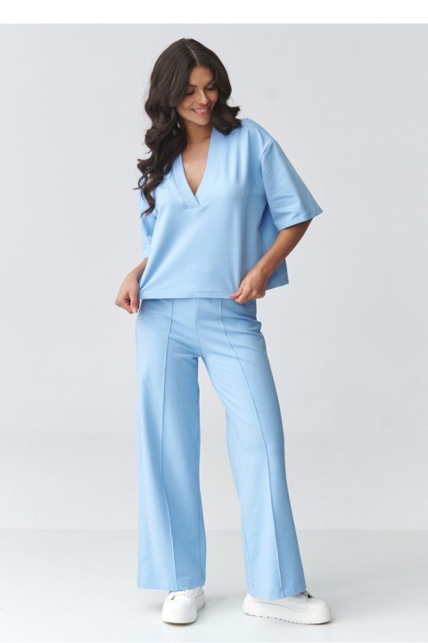 Spodnie Komplet Model M921 Błękit - Makadamia Makadamia
