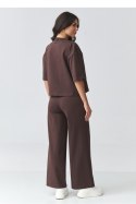 Spodnie Komplet Model M921 Ciemna Czekolada - Makadamia Makadamia