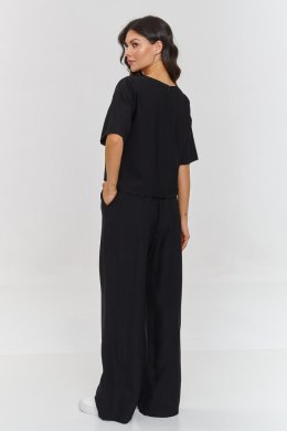 Spodnie Komplet Model M945 Black - Makadamia Makadamia