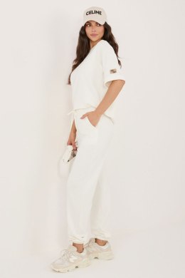 Spodnie Komplet Model RV-KMPL-A1290.94 Ecru - Rue Paris Rue Paris