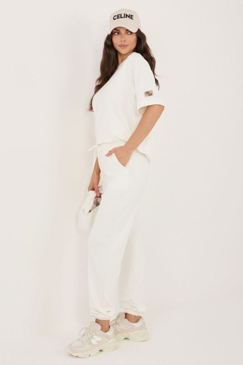 Spodnie Komplet Model RV-KMPL-A1290.94 Ecru - Rue Paris Rue Paris