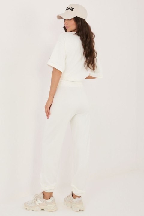 Spodnie Komplet Model RV-KMPL-A1290.94 Ecru - Rue Paris Rue Paris