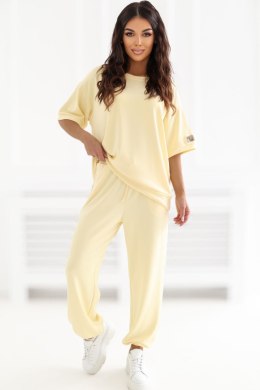 Spodnie Komplet Model RV-KMPL-A1290.94 Light Yellow - Rue Paris Rue Paris