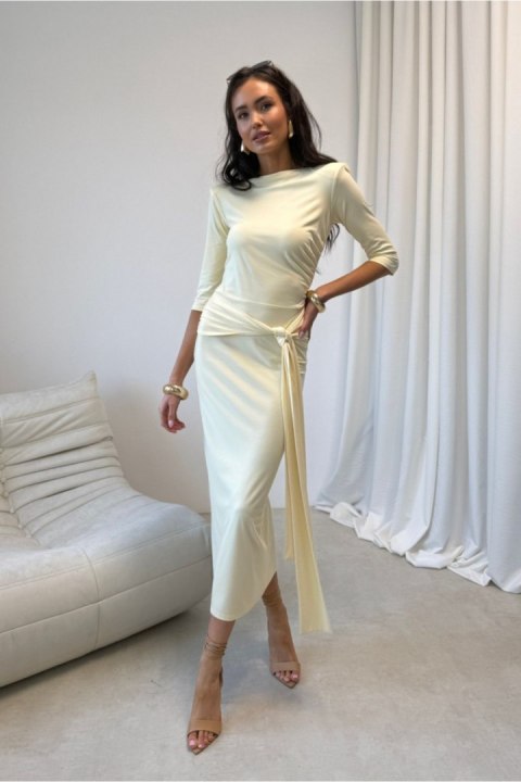 Sukienka Model Lidiana JZO SUK0552 Light Yellow - Roco Fashion Roco Fashion