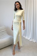 Sukienka Model Lidiana JZO SUK0552 Light Yellow - Roco Fashion Roco Fashion