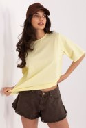 Tshirt Damski Model RV-TS-A1089.87 Light Yellow - Rue Paris Rue Paris