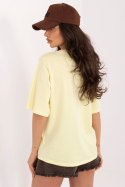 Tshirt Damski Model RV-TS-A1089.87 Light Yellow - Rue Paris Rue Paris