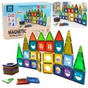 Zestaw Klocki Magnetyczne Konstrukcyjne 3D Okienka Panele Kolorowe 56 el. LEAN Toys