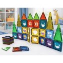 Zestaw Klocki Magnetyczne Konstrukcyjne 3D Okienka Panele Kolorowe 56 el. LEAN Toys