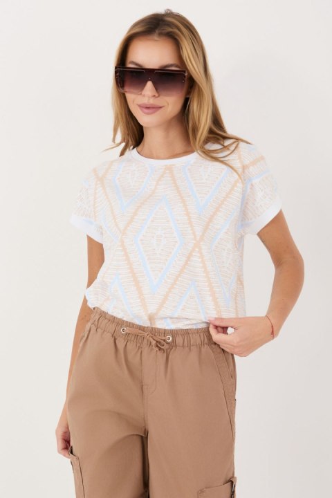 Bluzka Model RV-BZ-A1265.02 Beige - Relevance Relevance