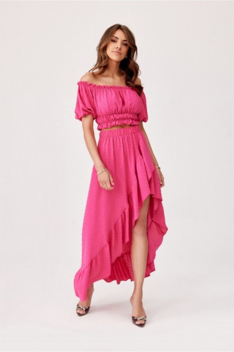 Spódnica Komplet Model AMA KOM0006 Amarant - Roco Fashion Roco Fashion