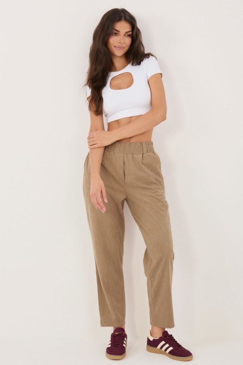 Spodnie Damskie Model RV-SP-A1311.60 Dark Beige - Rue Paris Rue Paris