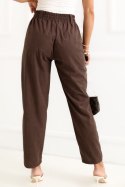Spodnie Damskie Model RV-SP-A1311.60 Dark Brown - Rue Paris Rue Paris