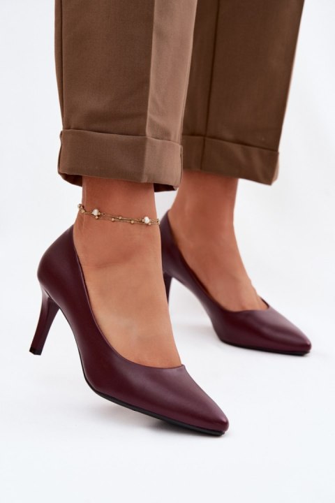 Szpilki Model Sergio Leone 1336 Bordo - Step in style Step in style