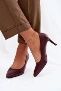 Szpilki Model Sergio Leone 1336 Bordo - Step in style Step in style