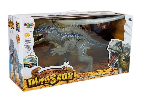 Dinozaur Zdalnie Sterowany Tyranozaur Świeci Szary LEAN Toys Dinozaur Zdalnie Sterowany Tyranozaur Świeci Szary LEAN Toys