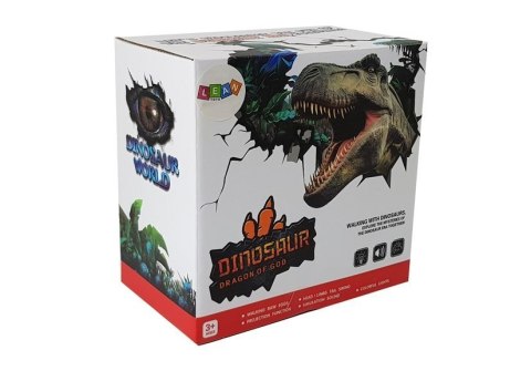 Dinozaur Zielony na Baterie Porusza się z Projektorem Dźwiękiem LEAN Toys Dinozaur Zielony na Baterie Porusza się z Projektorem Dźwiękiem LEAN Toys