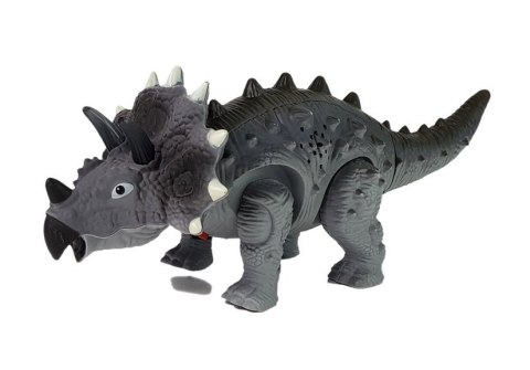 Dinozaur na Baterie Triceratops Szary LEAN Toys Dinozaur na Baterie Triceratops Szary LEAN Toys