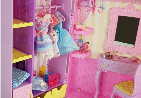 Garderoba ze Światłem i Lustrem Lalka 26 cm Zestaw Ubrań Akcesoria LEAN Toys Garderoba ze Światłem i Lustrem Lalka 26 cm Zestaw Ubrań Akcesoria LEAN Toys