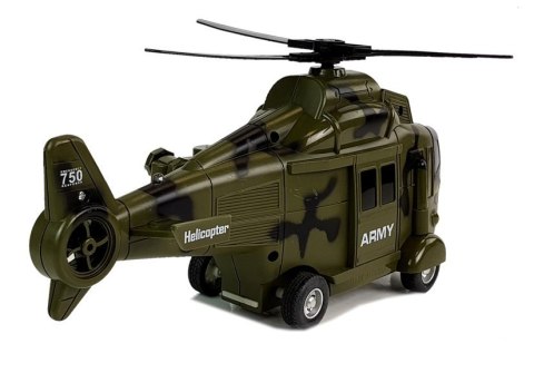 Helikopter Wojskowy Ratunkowy 1:16 Hak Dźwięk Światła LEAN Toys Helikopter Wojskowy Ratunkowy 1:16 Hak Dźwięk Światła LEAN Toys