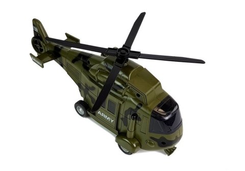 Helikopter Wojskowy Ratunkowy 1:16 Hak Dźwięk Światła LEAN Toys Helikopter Wojskowy Ratunkowy 1:16 Hak Dźwięk Światła LEAN Toys