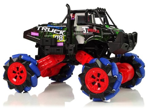 Auto Terenowe Drift Zdalnie Sterowane 1:16 Zielony 2.4G Obrót 360 Stopni LEAN Toys Auto Terenowe Drift Zdalnie Sterowane 1:16 Zielony 2.4G Obrót 360 Stopni LEAN Toys