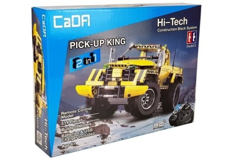 Auto Terenowe Pick-Up 2w1 Zdalnie Sterowany z klocków 2.4G 514 elementów C51003W CaDA Auto Terenowe Pick-Up 2w1 Zdalnie Sterowany z klocków 2.4G 514 elementów C51003W CaDA