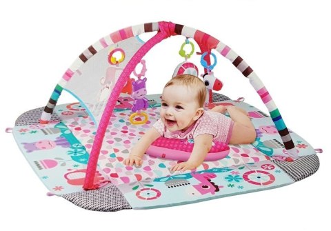 Duża Mata Basen Edukacyjna dla Niemowląt 5w1 z Pałąkami Hipopotam Piłeczki LEAN Toys Duża Mata Basen Edukacyjna dla Niemowląt 5w1 z Pałąkami Hipopotam Piłeczki LEAN Toys