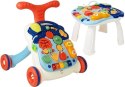 Interaktywny Pchacz Chodzik Stoliczek Panel Świeci Gra Telefon LEAN Toys