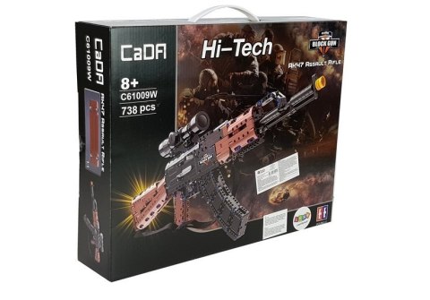 Karabin AK47 z Klocków do Złożenia 738 elementów Luneta CaDA Karabin AK47 z Klocków do Złożenia 738 elementów Luneta CaDA