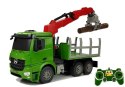 Samochód Mercedes-Benz Arocs 1:20 Zdalnie Sterowany Ciężarówka Dźwig do przewozu drewna 2.4G Double E