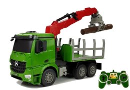 Samochód Mercedes-Benz Arocs 1:20 Zdalnie Sterowany Ciężarówka Dźwig do przewozu drewna 2.4G Double E