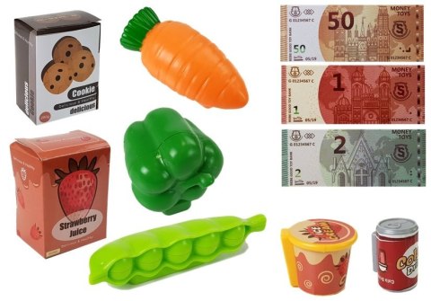 Zestaw Sklepowy Kasa z Mikrofonem Dźwiękiem Terminalem LEAN Toys Zestaw Sklepowy Kasa z Mikrofonem Dźwiękiem Terminalem LEAN Toys