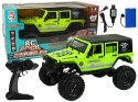 Auto Terenowe Rock Crawler 2.4 GHz Zielone Amortyzatory 4x4 LEAN Toys Auto Terenowe Rock Crawler 2.4 GHz Zielone Amortyzatory 4x4 LEAN Toys
