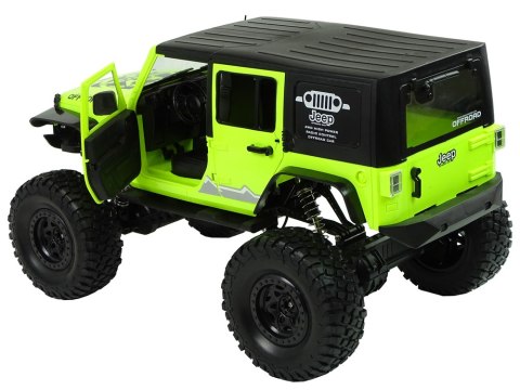 Auto Terenowe Rock Crawler 2.4 GHz Zielone Amortyzatory 4x4 LEAN Toys Auto Terenowe Rock Crawler 2.4 GHz Zielone Amortyzatory 4x4 LEAN Toys