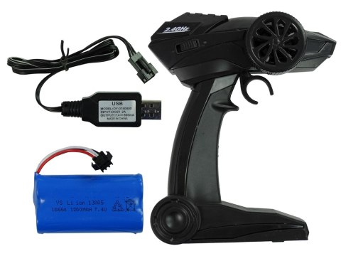 Auto Terenowe Rock Crawler 2.4 GHz Zielone Amortyzatory 4x4 LEAN Toys Auto Terenowe Rock Crawler 2.4 GHz Zielone Amortyzatory 4x4 LEAN Toys