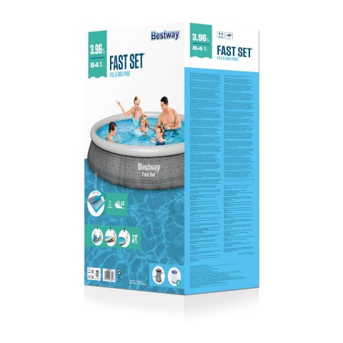 Basen ogrodowy rozporowy 396 x 84 cm Bestway 57376 Bestway Basen ogrodowy rozporowy 396 x 84 cm Bestway 57376 Bestway