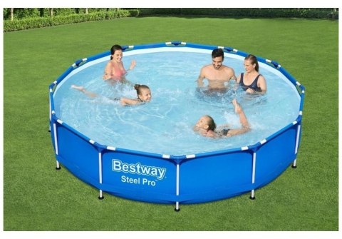 Basen ogrodowy stelażowy 366 x 76 cm zestaw Bestway 56681 Bestway Basen ogrodowy stelażowy 366 x 76 cm zestaw Bestway 56681 Bestway