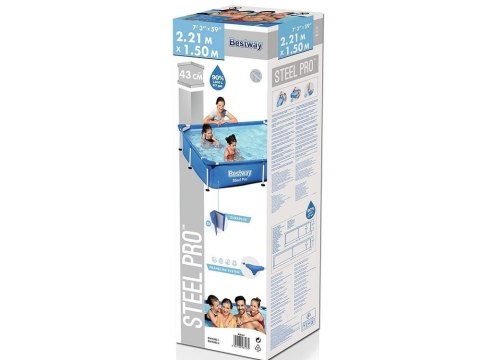 Basen stelażowy 221x150x43 cm Bestway 56401 Bestway Basen stelażowy 221x150x43 cm Bestway 56401 Bestway