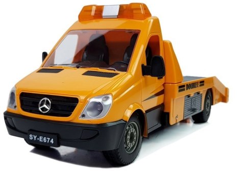 Laweta Transporter Mercedes- Benz Zdalnie Sterowany 2.4G 1:18 Wciągarka Double E Laweta Transporter Mercedes- Benz Zdalnie Sterowany 2.4G 1:18 Wciągarka Double E