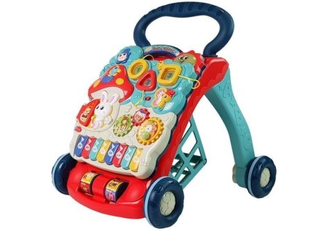 Chodzik Pchacz Zwierzątka Liczby Figury Pianinko Dźwięk LEAN Toys Chodzik Pchacz Zwierzątka Liczby Figury Pianinko Dźwięk LEAN Toys