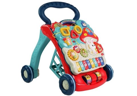 Chodzik Pchacz Zwierzątka Liczby Figury Pianinko Dźwięk LEAN Toys Chodzik Pchacz Zwierzątka Liczby Figury Pianinko Dźwięk LEAN Toys