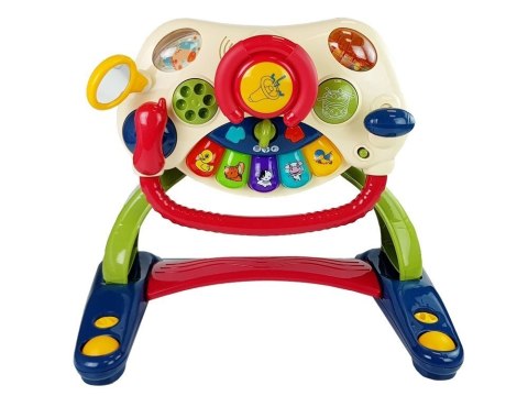 Interaktywny Chodzik Tablica Kierownica 3 w 1 Dźwięk Melodie Telefon Zwierzątka Dla Niemowląt LEAN Toys Interaktywny Chodzik Tablica Kierownica 3 w 1 Dźwięk Melodie Telefon Zwierzątka Dla Niemowląt LEAN Toys