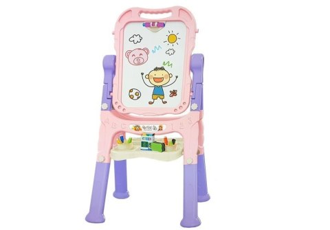 Tablica Magnetyczna Kredowa 2w1 Różowo-Fioletowa Akcesoria LEAN Toys Tablica Magnetyczna Kredowa 2w1 Różowo-Fioletowa Akcesoria LEAN Toys