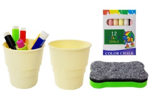 Tablica Magnetyczna Kredowa 2w1 Różowo-Fioletowa Akcesoria LEAN Toys Tablica Magnetyczna Kredowa 2w1 Różowo-Fioletowa Akcesoria LEAN Toys