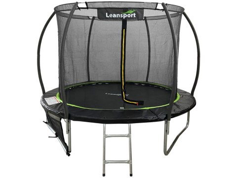 Trampolina LEAN Sport Max 8ft Czarno-Zielona LEAN Sport Trampolina LEAN Sport Max 8ft Czarno-Zielona LEAN Sport